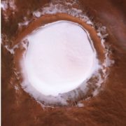 Winter on Mars on Korolev crater