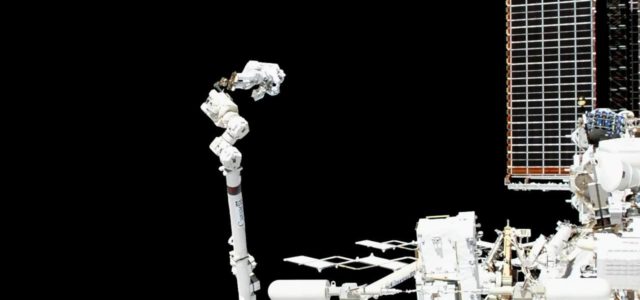 Spacewalkers Complete First Excursion to Repair Cosmic Particle Detector