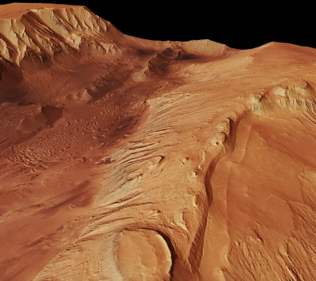 Scientists spot water ice under the ‘Grand Canyon’ of Mars