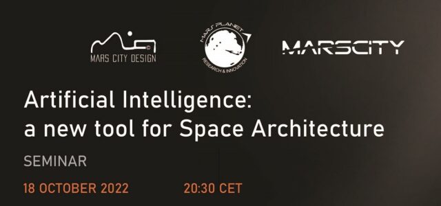 Webinar on Artificial Intelligence as a new tool for Space Architecture